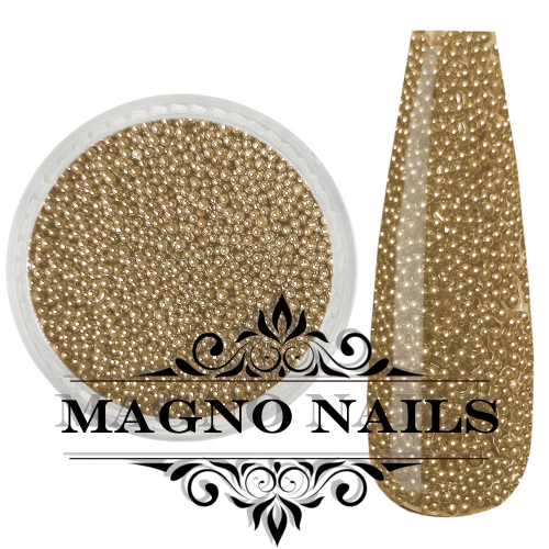 Nail Art Glasperlen - Glas Beads - gold Nägel Nail art Nailart Nageldesign Nagel